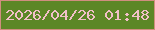 文字の大きさ：3、枠の色：d08e7f、背景の色：5c8726、文字の色：f2c0c8 無料ブログパーツのブログ時計