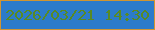 文字の大きさ：3、枠の色：d09531、背景の色：2c7bca、文字の色：588a24 無料ブログパーツのブログ時計