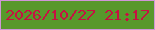 文字の大きさ：3、枠の色：d096d7、背景の色：58982b、文字の色：c61142 無料ブログパーツのブログ時計