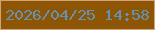 文字の大きさ：3、枠の色：d0a37c、背景の色：8d5504、文字の色：6393b1 無料ブログパーツのブログ時計