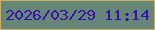 文字の大きさ：3、枠の色：d0ac67、背景の色：658778、文字の色：3d0faf 無料ブログパーツのブログ時計