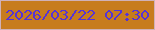 文字の大きさ：3、枠の色：d0b1b8、背景の色：c77c1e、文字の色：5533d6 無料ブログパーツのブログ時計
