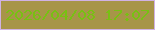 文字の大きさ：5、枠の色：d0b2e4、背景の色：a79548、文字の色：78c013 無料ブログパーツのブログ時計
