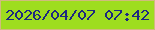 文字の大きさ：2、枠の色：d0bb7d、背景の色：9edd1f、文字の色：1d2980 無料ブログパーツのブログ時計