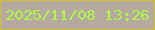 文字の大きさ：3、枠の色：d0c02f、背景の色：b6a99f、文字の色：adf943 無料ブログパーツのブログ時計