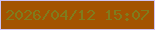 文字の大きさ：2、枠の色：d0c3f4、背景の色：a35301、文字の色：807c1d 無料ブログパーツのブログ時計