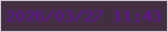 文字の大きさ：1、枠の色：d0cdd1、背景の色：432d41、文字の色：63129c 無料ブログパーツのブログ時計