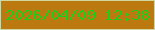 文字の大きさ：5、枠の色：d0d89f、背景の色：bc7910、文字の色：21cd1c 無料ブログパーツのブログ時計