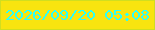 文字の大きさ：1、枠の色：d0de20、背景の色：f8e40f、文字の色：2afff9 無料ブログパーツのブログ時計