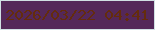 文字の大きさ：4、枠の色：d0e0e3、背景の色：542859、文字の色：642c0d 無料ブログパーツのブログ時計