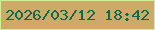 文字の大きさ：1、枠の色：d0ec94、背景の色：ceaa68、文字の色：0e6a4f 無料ブログパーツのブログ時計