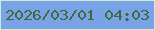 文字の大きさ：4、枠の色：d0edd2、背景の色：78a3e7、文字の色：3f6a3b 無料ブログパーツのブログ時計