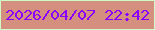 文字の大きさ：1、枠の色：d0fbc9、背景の色：d58f7e、文字の色：8b02fe 無料ブログパーツのブログ時計