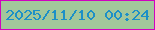 文字の大きさ：1、枠の色：d102bf、背景の色：a2c79b、文字の色：1c90c7 無料ブログパーツのブログ時計