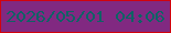 文字の大きさ：3、枠の色：d1030d、背景の色：812981、文字の色：0f6265 無料ブログパーツのブログ時計