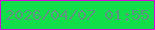 文字の大きさ：3、枠の色：d10bd9、背景の色：12de49、文字の色：5b967f 無料ブログパーツのブログ時計
