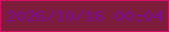 文字の大きさ：2、枠の色：d10e5d、背景の色：7e1c3b、文字の色：7b0c95 無料ブログパーツのブログ時計