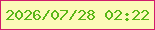 文字の大きさ：4、枠の色：d11c6c、背景の色：fcf9b8、文字の色：59b616 無料ブログパーツのブログ時計