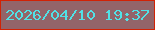 文字の大きさ：3、枠の色：d12205、背景の色：936469、文字の色：51e2e7 無料ブログパーツのブログ時計