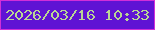 文字の大きさ：1、枠の色：d12ed8、背景の色：5f13d4、文字の色：bad694 無料ブログパーツのブログ時計