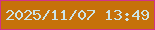 文字の大きさ：2、枠の色：d13289、背景の色：c6710a、文字の色：cce4e7 無料ブログパーツのブログ時計
