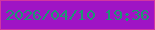 文字の大きさ：5、枠の色：d136a1、背景の色：9f14c5、文字の色：1d9573 無料ブログパーツのブログ時計