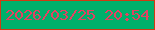 文字の大きさ：5、枠の色：d13a12、背景の色：00b06b、文字の色：e44162 無料ブログパーツのブログ時計