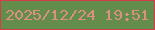 文字の大きさ：4、枠の色：d13d4c、背景の色：648c4a、文字の色：d99182 無料ブログパーツのブログ時計