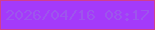 文字の大きさ：4、枠の色：d13e8f、背景の色：a43afa、文字の色：9d55ec 無料ブログパーツのブログ時計