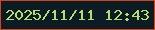 文字の大きさ：4、枠の色：d14519、背景の色：0c1c24、文字の色：badd6a 無料ブログパーツのブログ時計