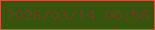 文字の大きさ：3、枠の色：d1533c、背景の色：35550d、文字の色：63411f 無料ブログパーツのブログ時計