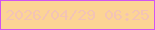 文字の大きさ：3、枠の色：d155f2、背景の色：fcd495、文字の色：f3c4b5 無料ブログパーツのブログ時計
