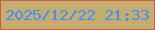 文字の大きさ：5、枠の色：d15a47、背景の色：c5ad70、文字の色：408efe 無料ブログパーツのブログ時計