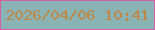 文字の大きさ：2、枠の色：d161a4、背景の色：8ab3b5、文字の色：bf8846 無料ブログパーツのブログ時計