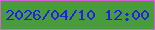 文字の大きさ：4、枠の色：d163d5、背景の色：489c3e、文字の色：2320e5 無料ブログパーツのブログ時計