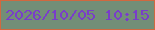 文字の大きさ：4、枠の色：d1683f、背景の色：738e77、文字の色：793eca 無料ブログパーツのブログ時計