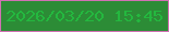 文字の大きさ：3、枠の色：d171b3、背景の色：2c8c36、文字の色：24b83f 無料ブログパーツのブログ時計