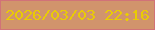 文字の大きさ：5、枠の色：d17278、背景の色：d1946c、文字の色：e9cb05 無料ブログパーツのブログ時計