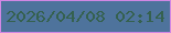 文字の大きさ：3、枠の色：d187e4、背景の色：4e739c、文字の色：35614f 無料ブログパーツのブログ時計