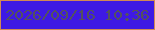 文字の大きさ：3、枠の色：d18955、背景の色：3e19e4、文字の色：53515f 無料ブログパーツのブログ時計