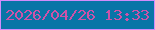 文字の大きさ：5、枠の色：d18cfc、背景の色：0875a7、文字の色：cd53a8 無料ブログパーツのブログ時計