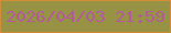 文字の大きさ：1、枠の色：d18f33、背景の色：989344、文字の色：b15a9c 無料ブログパーツのブログ時計