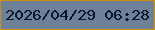 文字の大きさ：2、枠の色：d19009、背景の色：6d8299、文字の色：0b142c 無料ブログパーツのブログ時計