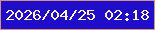 文字の大きさ：4、枠の色：d19281、背景の色：200dca、文字の色：fbf1c6 無料ブログパーツのブログ時計