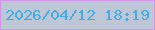 文字の大きさ：2、枠の色：d196e9、背景の色：bec7d6、文字の色：42aae5 無料ブログパーツのブログ時計