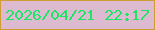 文字の大きさ：5、枠の色：d19c34、背景の色：dcbad0、文字の色：1ee463 無料ブログパーツのブログ時計