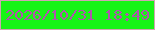 文字の大きさ：2、枠の色：d1a4b2、背景の色：17f416、文字の色：b054ad 無料ブログパーツのブログ時計