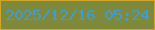 文字の大きさ：2、枠の色：d1a525、背景の色：7f893c、文字の色：429cd4 無料ブログパーツのブログ時計