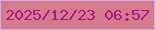 文字の大きさ：5、枠の色：d1abeb、背景の色：d47c8b、文字の色：b0148c 無料ブログパーツのブログ時計