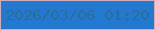 文字の大きさ：3、枠の色：d1adbc、背景の色：2378d0、文字の色：2a6d9b 無料ブログパーツのブログ時計